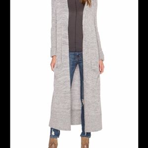 Free people santa cruz maxi cardigan XS grey